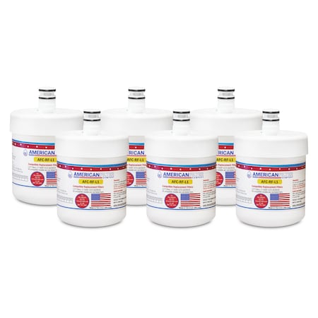 American Filter Co LG 5231JA2002A Comparable Refrigerator Water Filters (made by Model number AFC-RF-L1), 6PK 5231JA2002A-AFC-RF-L1-6-67741